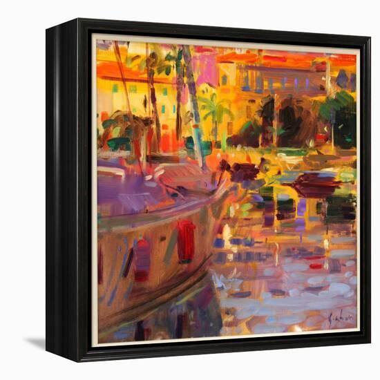 Southern French Port-Peter Graham-Framed Premier Image Canvas