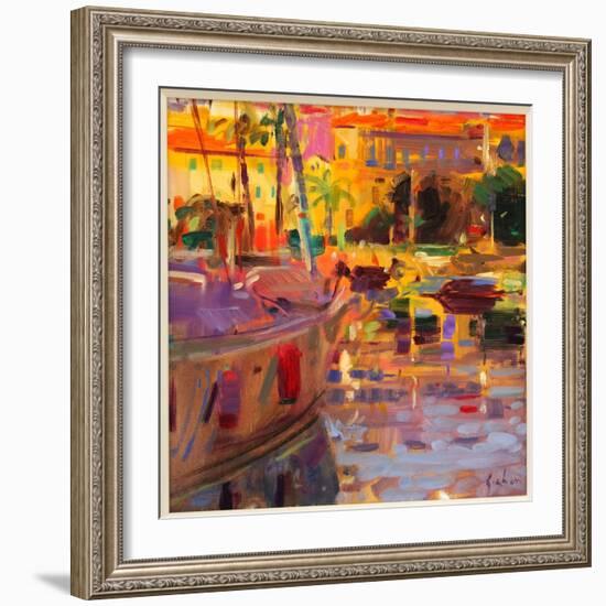 Southern French Port-Peter Graham-Framed Giclee Print