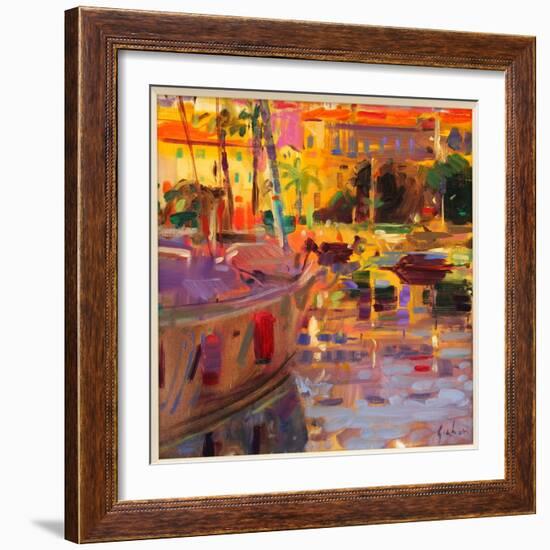 Southern French Port-Peter Graham-Framed Giclee Print