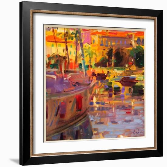 Southern French Port-Peter Graham-Framed Giclee Print