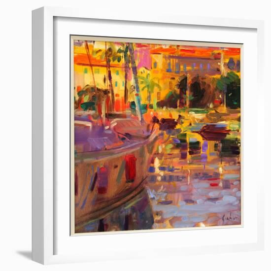 Southern French Port-Peter Graham-Framed Giclee Print