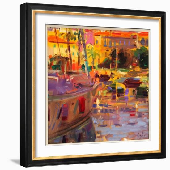 Southern French Port-Peter Graham-Framed Giclee Print