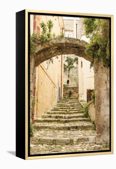 Southern Italy, Basilicata, Province of Matera. Arched pathways.-Emily Wilson-Framed Premier Image Canvas