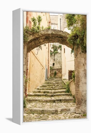 Southern Italy, Basilicata, Province of Matera. Arched pathways.-Emily Wilson-Framed Premier Image Canvas