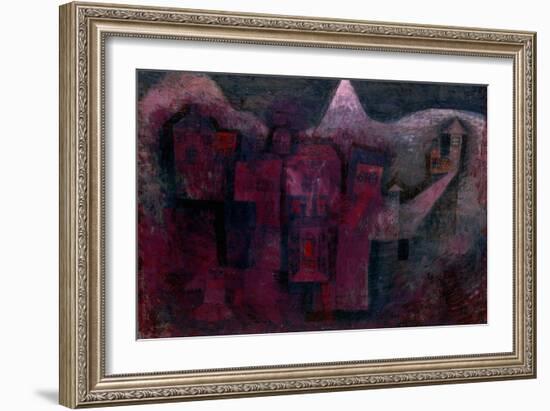 Southern Mountain Village-Paul Klee-Framed Giclee Print