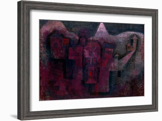 Southern Mountain Village-Paul Klee-Framed Giclee Print