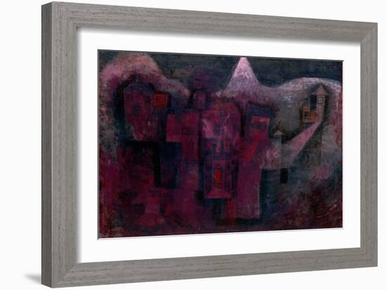 Southern Mountain Village-Paul Klee-Framed Giclee Print