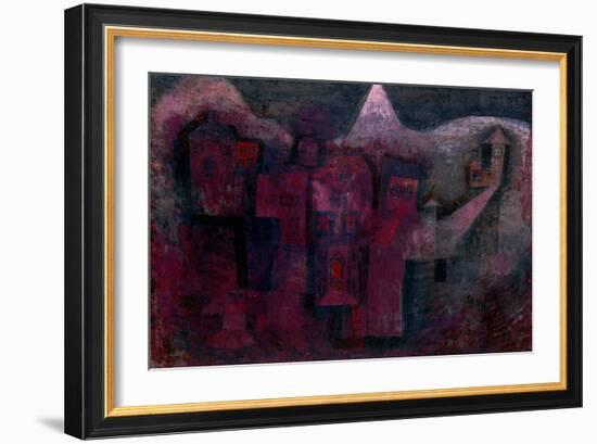 Southern Mountain Village-Paul Klee-Framed Giclee Print