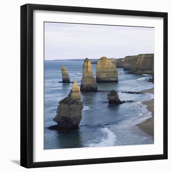 Southern Ocean, Port Campbell National Park, View of Twelve Apostles-Paul Souders-Framed Photographic Print