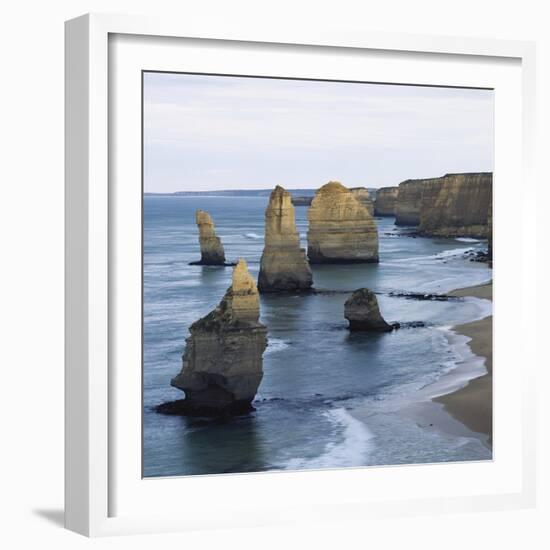 Southern Ocean, Port Campbell National Park, View of Twelve Apostles-Paul Souders-Framed Photographic Print