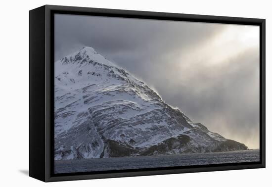 Southern Ocean, South Georgia, Salisbury Plain, Snowy peaks surround Salisbury Plain.-Ellen Goff-Framed Premier Image Canvas