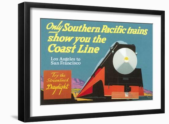 Southern Pacific Ad-null-Framed Art Print