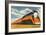 Southern Pacific Streamlined Train, Sunbeam-null-Framed Art Print