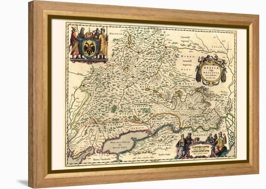 Southern Part Of Russia-Willem Janszoon Blaeu-Framed Stretched Canvas