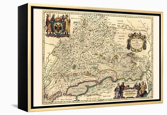 Southern Part Of Russia-Willem Janszoon Blaeu-Framed Stretched Canvas