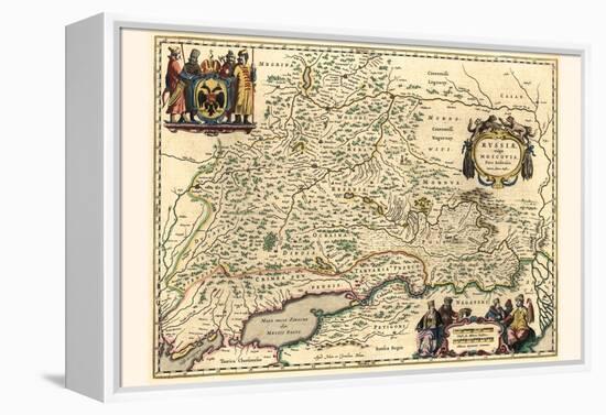 Southern Part Of Russia-Willem Janszoon Blaeu-Framed Stretched Canvas