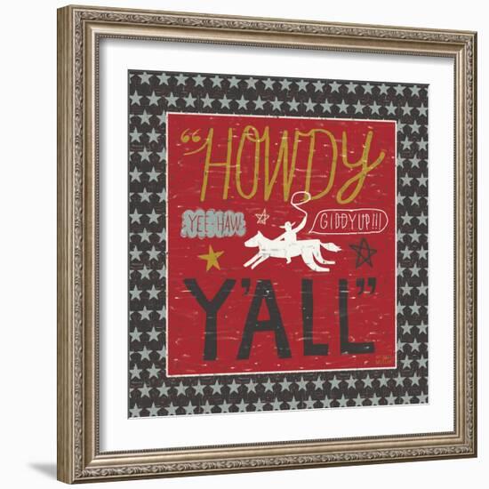 Southern Pride Howdy Yall-Michael Mullan-Framed Art Print