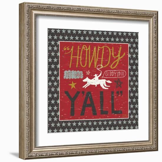 Southern Pride Howdy Yall-Michael Mullan-Framed Art Print