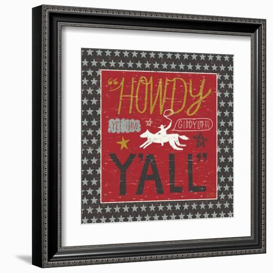 Southern Pride Howdy Yall-Michael Mullan-Framed Art Print