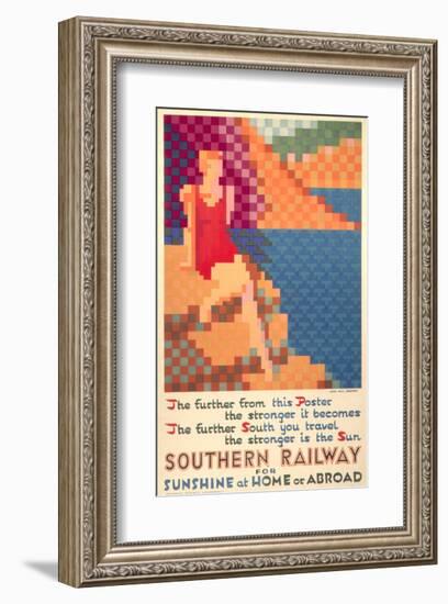 Southern Railway for Sunshine at Home Or Abroad-null-Framed Art Print