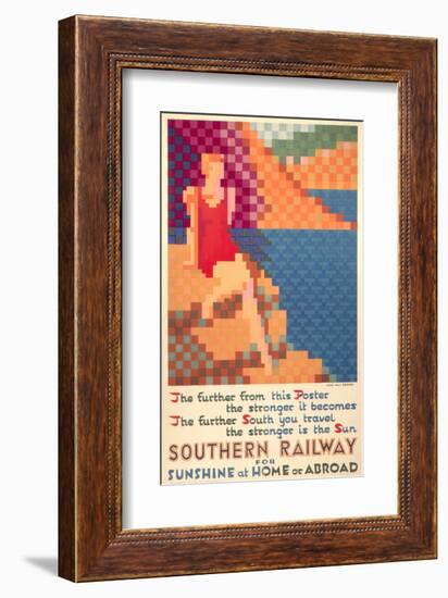 Southern Railway for Sunshine at Home Or Abroad-null-Framed Art Print