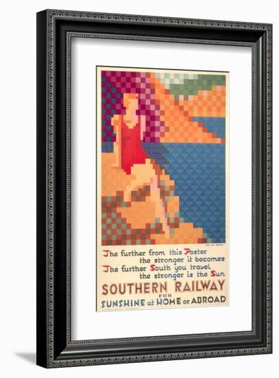 Southern Railway for Sunshine at Home Or Abroad-null-Framed Art Print