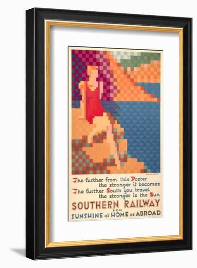 Southern Railway for Sunshine at Home Or Abroad-null-Framed Art Print