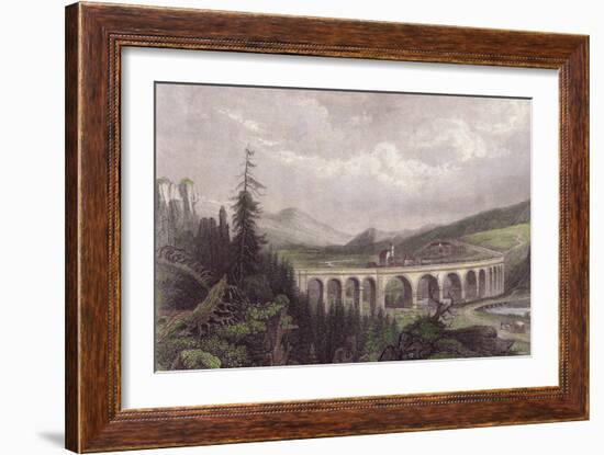 Southern Railway, Viaduct Payerbach, Semmering-null-Framed Giclee Print