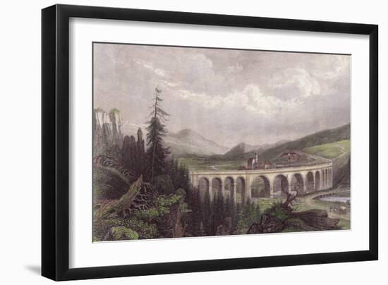 Southern Railway, Viaduct Payerbach, Semmering-null-Framed Giclee Print