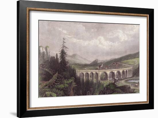 Southern Railway, Viaduct Payerbach, Semmering-null-Framed Giclee Print