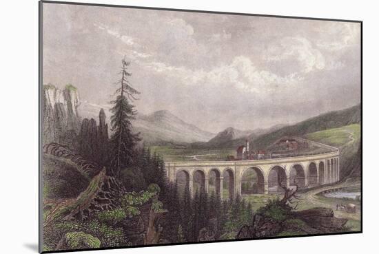 Southern Railway, Viaduct Payerbach, Semmering-null-Mounted Giclee Print