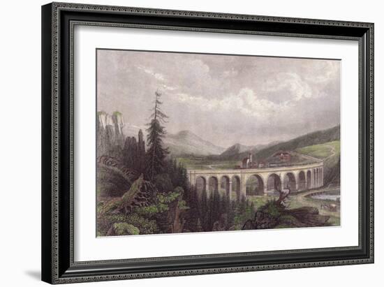 Southern Railway, Viaduct Payerbach, Semmering-null-Framed Giclee Print