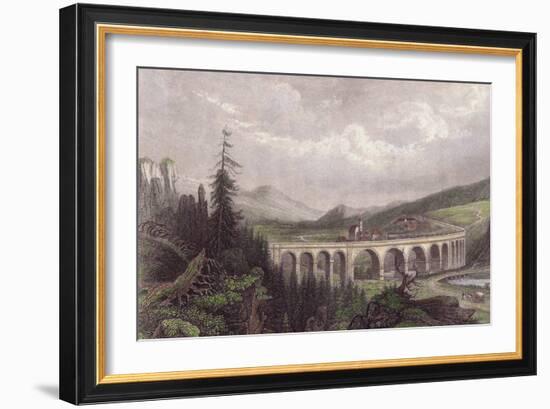 Southern Railway, Viaduct Payerbach, Semmering-null-Framed Giclee Print