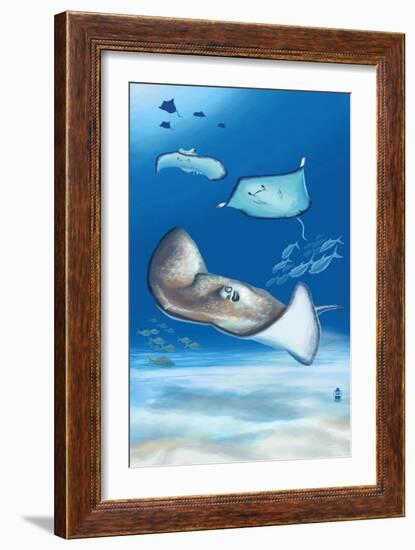 Southern Ray-Lantern Press-Framed Art Print