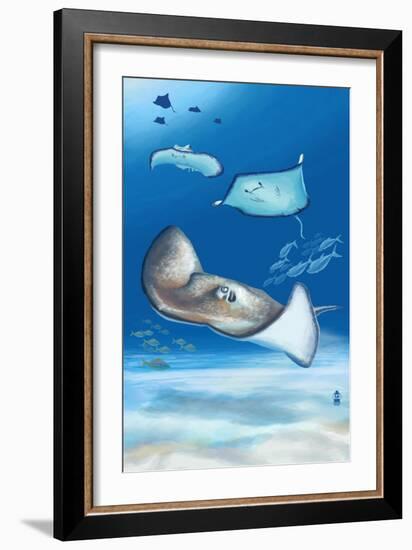 Southern Ray-Lantern Press-Framed Art Print