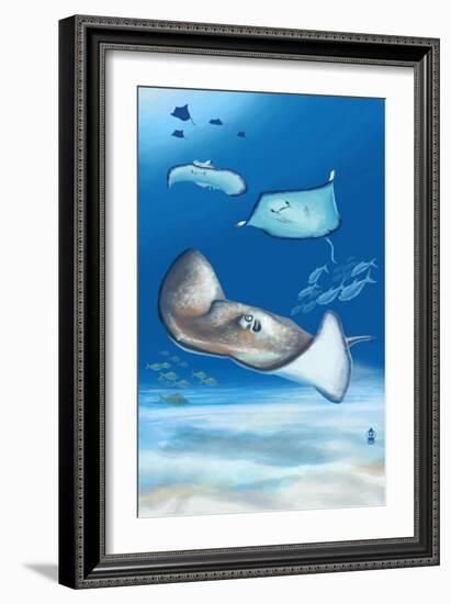 Southern Ray-Lantern Press-Framed Art Print