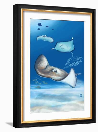 Southern Ray-Lantern Press-Framed Art Print