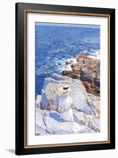 Southern Rock Riffs, Appledore-Childe Hassam-Framed Art Print