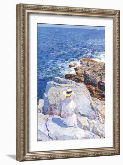 Southern Rock Riffs, Appledore-Childe Hassam-Framed Art Print