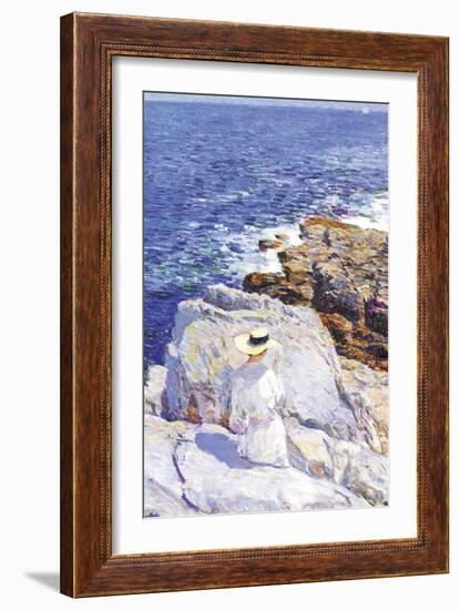 Southern Rock Riffs, Appledore-Childe Hassam-Framed Art Print