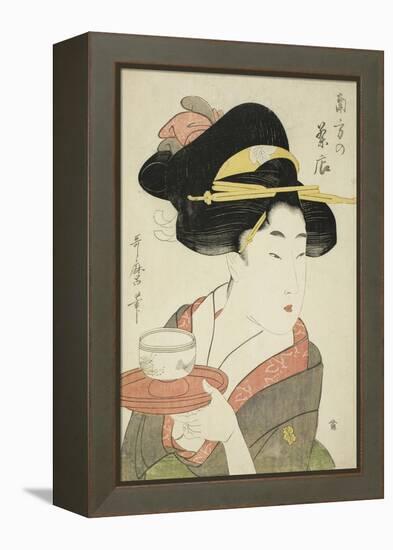 Southern Teahouse-Kitagawa Utamaro-Framed Premier Image Canvas