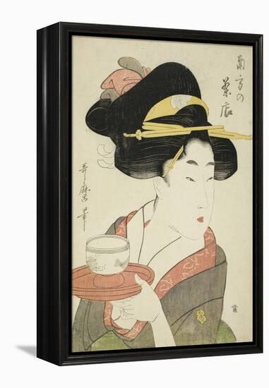 Southern Teahouse-Kitagawa Utamaro-Framed Premier Image Canvas