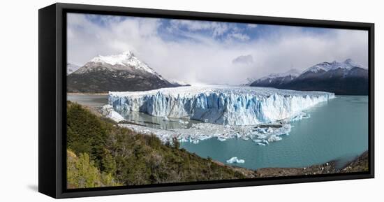 Southern terminus of Perito Moreno glacier, Lago Argentino and mountains, Argentina-francesco vaninetti-Framed Premier Image Canvas