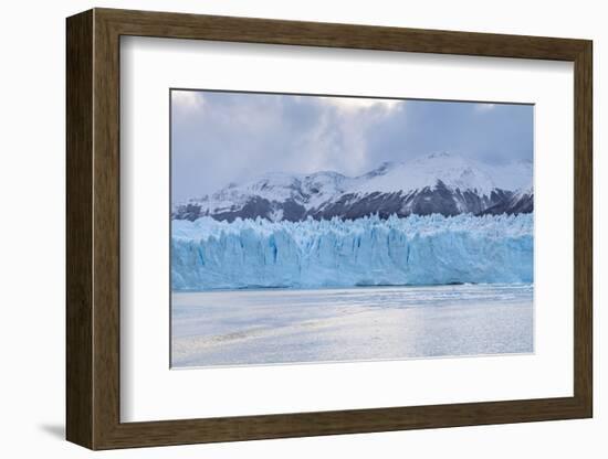 Southern terminus of Perito Moreno glacier under a moody sky, Argentina-francesco vaninetti-Framed Photographic Print