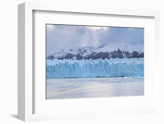 Southern terminus of Perito Moreno glacier under a moody sky, Argentina-francesco vaninetti-Framed Photographic Print