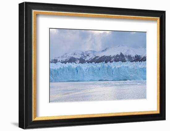 Southern terminus of Perito Moreno glacier under a moody sky, Argentina-francesco vaninetti-Framed Photographic Print