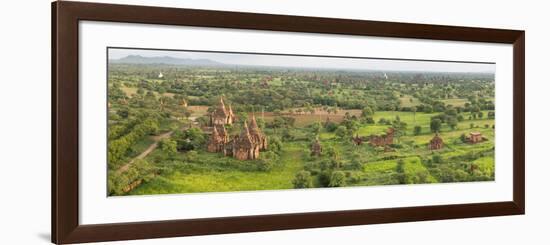 Southern View of Stupas Seen from Top of Tower at Aureum Palace Hotel, Bagan, Mandalay Region-null-Framed Photographic Print