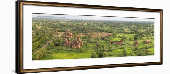 Southern View of Stupas Seen from Top of Tower at Aureum Palace Hotel, Bagan, Mandalay Region-null-Framed Photographic Print
