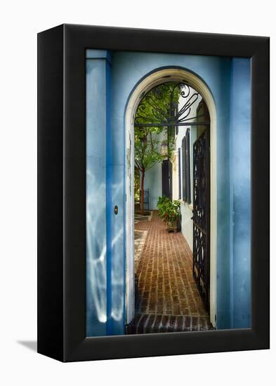 Southern Welcome In Charleston-George Oze-Framed Premier Image Canvas