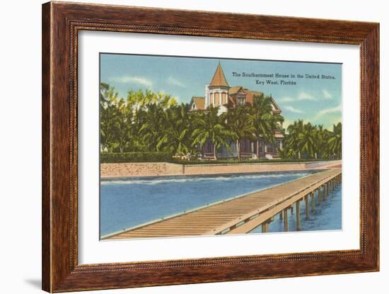 Southernmost House, Key West, Florida-null-Framed Art Print